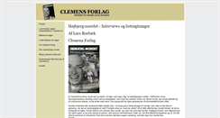 Desktop Screenshot of clemensforlag.dk