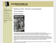 Tablet Screenshot of clemensforlag.dk